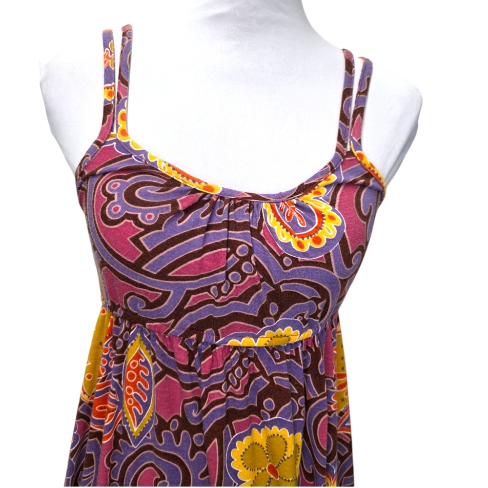 Mossimo Supply Co. Floral Maxi Dress Purple Yellow Size Small - Picture 2 of 9